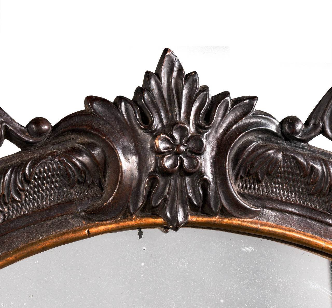English Late 18th Century Mahogany Mirror For Sale
