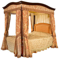 Early 20th Century Mahogany Frame Four-Poster Bed 2