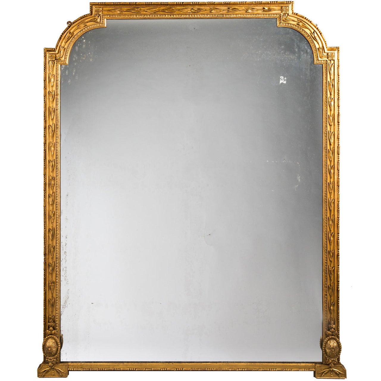 Late 19th Century Large Over Mantel Mirror