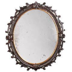 Late 18th Century Mahogany Mirror