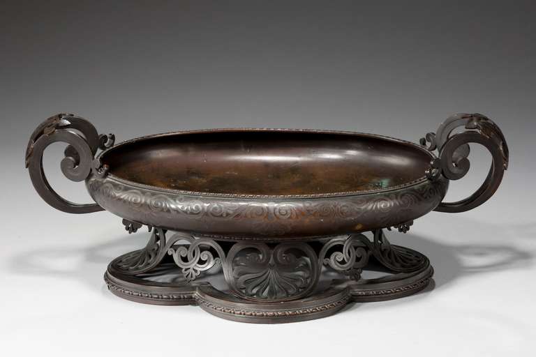 British 19th Century Bronze Bowl