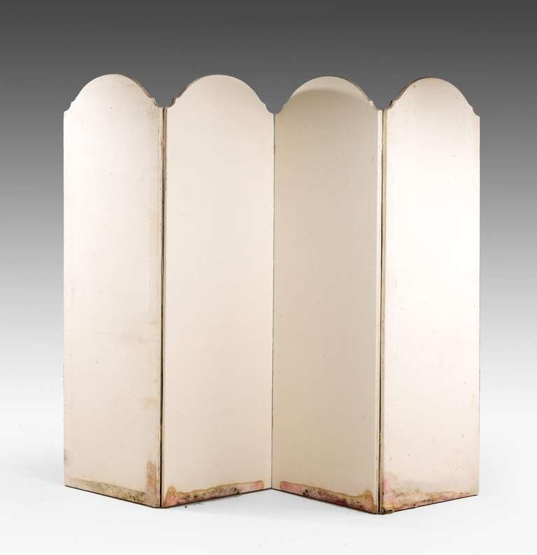 Art Deco Period Four Fold Screen In Good Condition In Peterborough, Northamptonshire