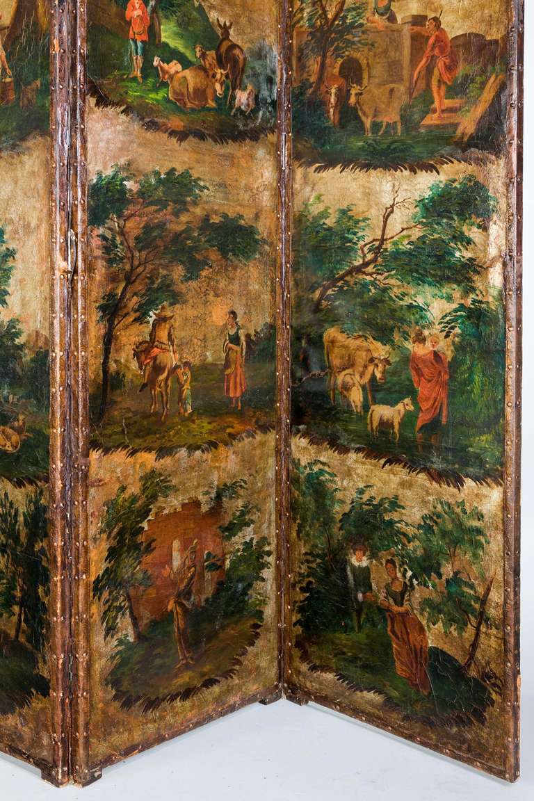18th Century and Earlier Mid-18th Century Six-Fold Screen