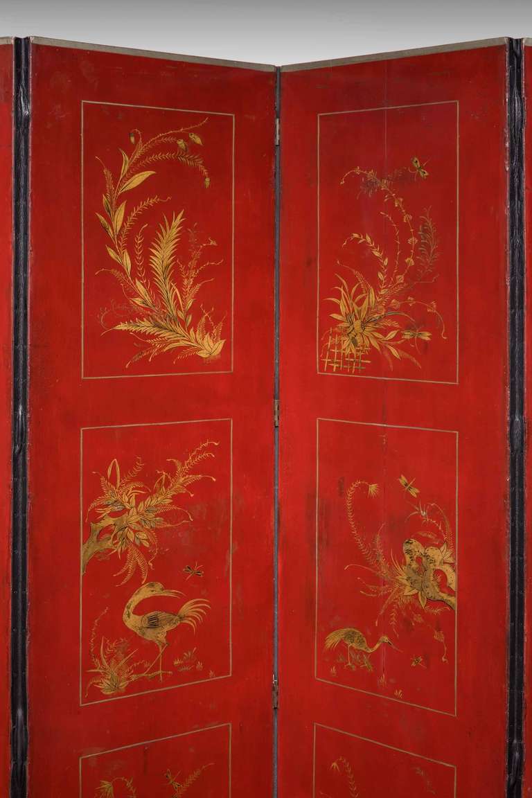 Mid to Late 19th Century Six Fold Screen  3