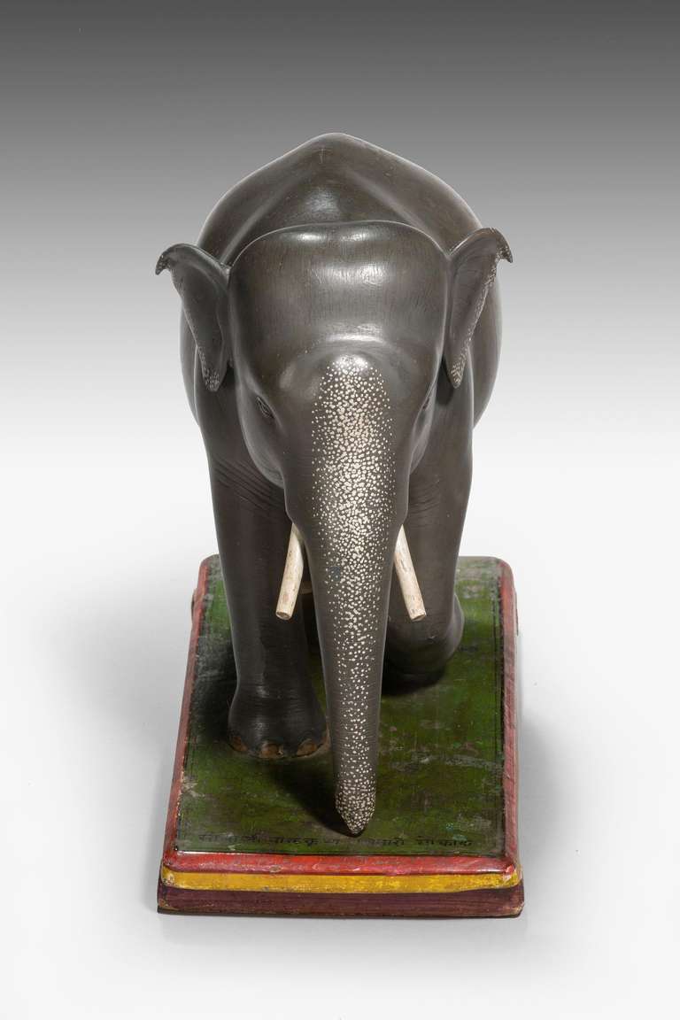 English Indian Papier Mâché Elephant