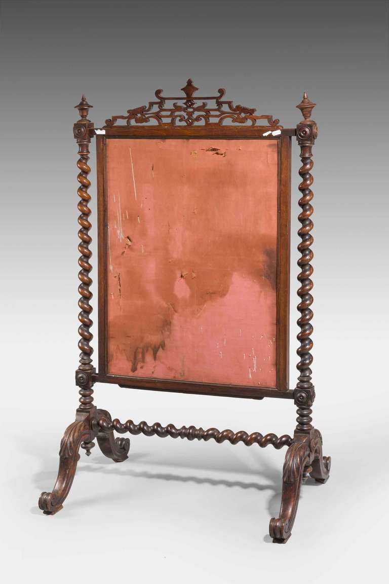 19th Century Fire Screen In Good Condition In Peterborough, Northamptonshire