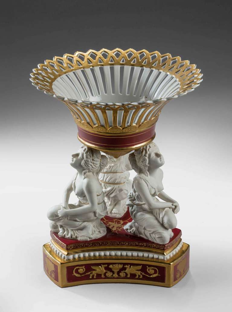 19th Century Jacob Petit Porcelain Comport 1