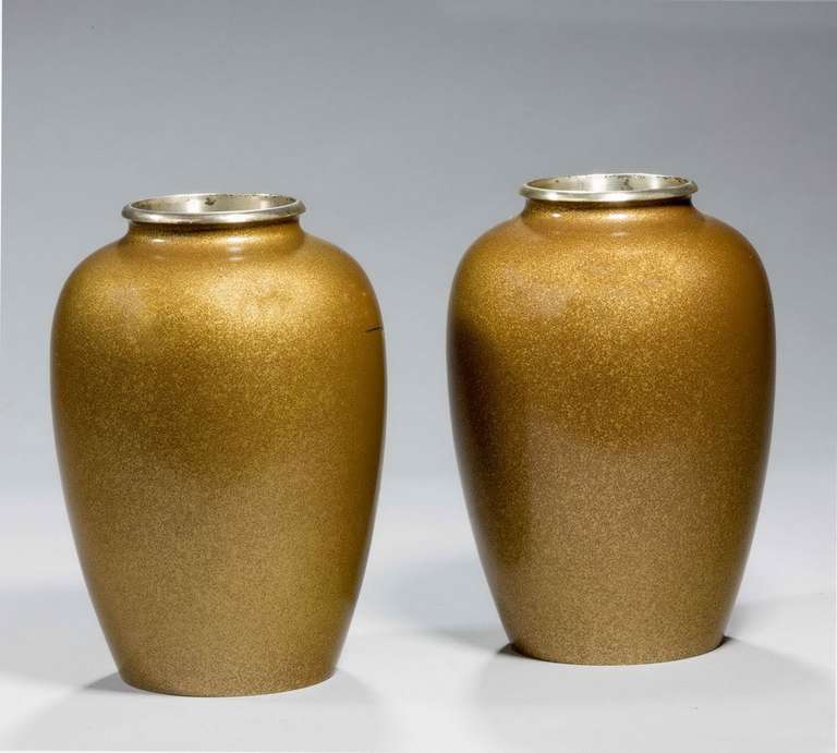 Pair of Japanese 19th Century Bronze Vases 1