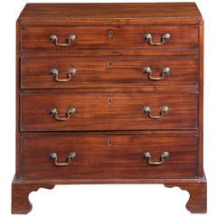George II Period Mahogany Caddy-Top Chest of Drawers
