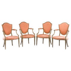Set of Four George III Period Armchairs 7