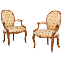 Pair of Louis XVI Fauteuils 7
