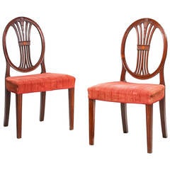 Pair of George III Hepplewhite Chairs 9
