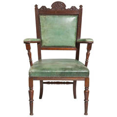 Late 19th Century Mahogany Framed Elbow Chair 8