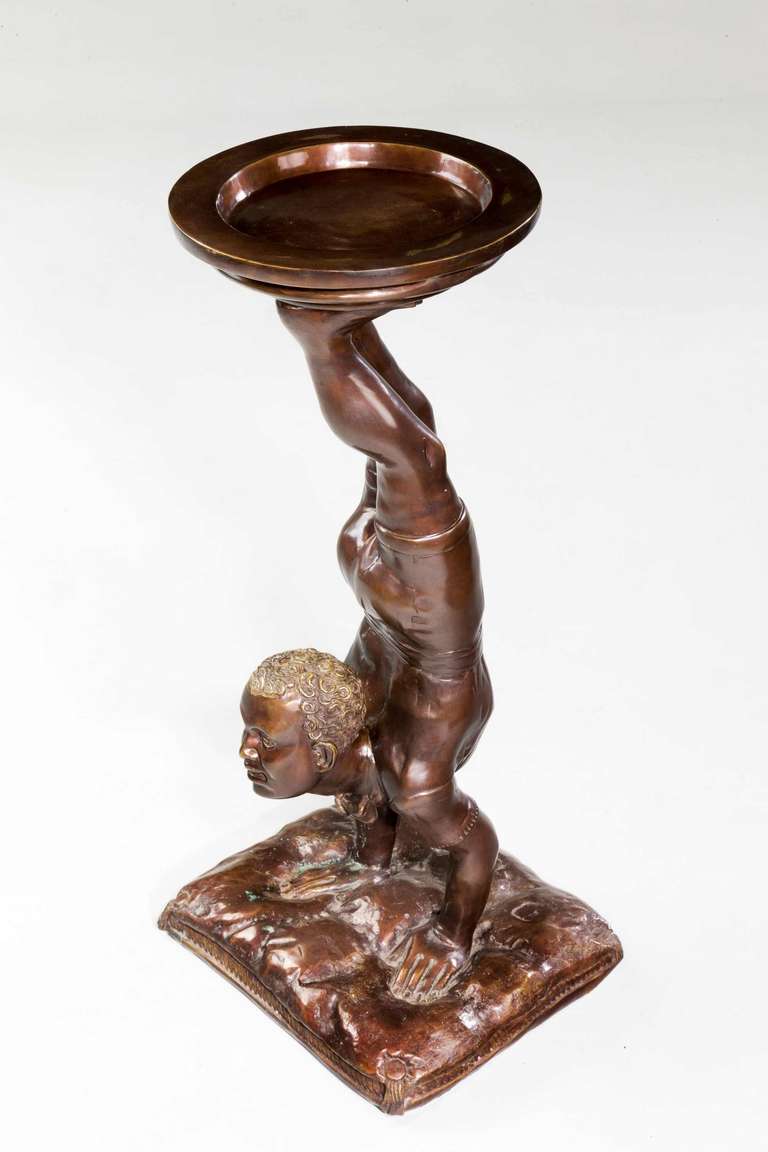 19th Century Italian Bronze Figure of an Acrobat In Good Condition For Sale In Peterborough, Northamptonshire