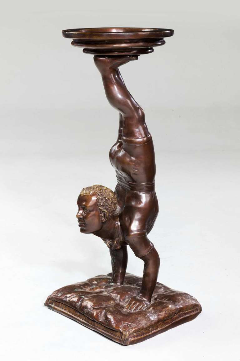 19th Century Italian Bronze Figure of an Acrobat For Sale 2