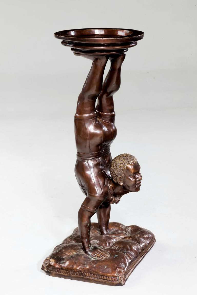 19th Century Italian Bronze Figure of an Acrobat For Sale 3