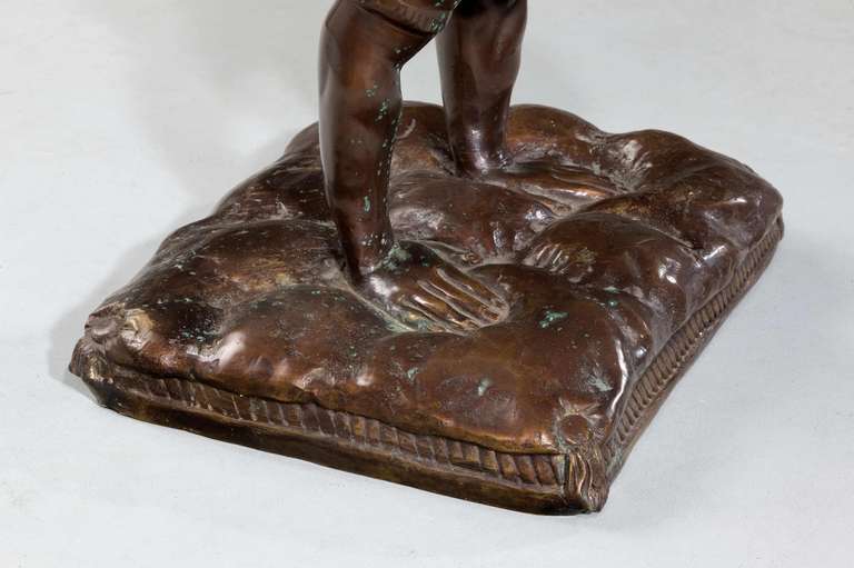 19th Century Italian Bronze Figure of an Acrobat For Sale 4