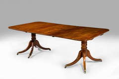 Regency Period Two Pillar Dining Table