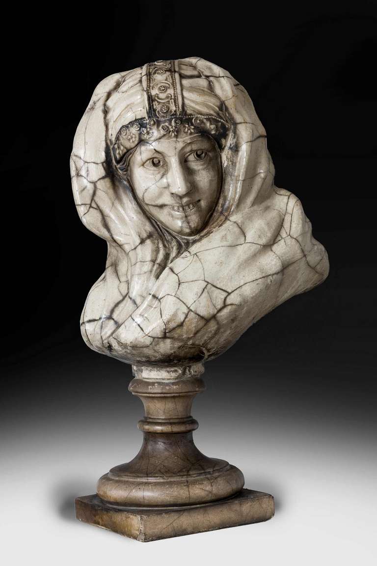 French 19th Century Bust of an Arab Girl
