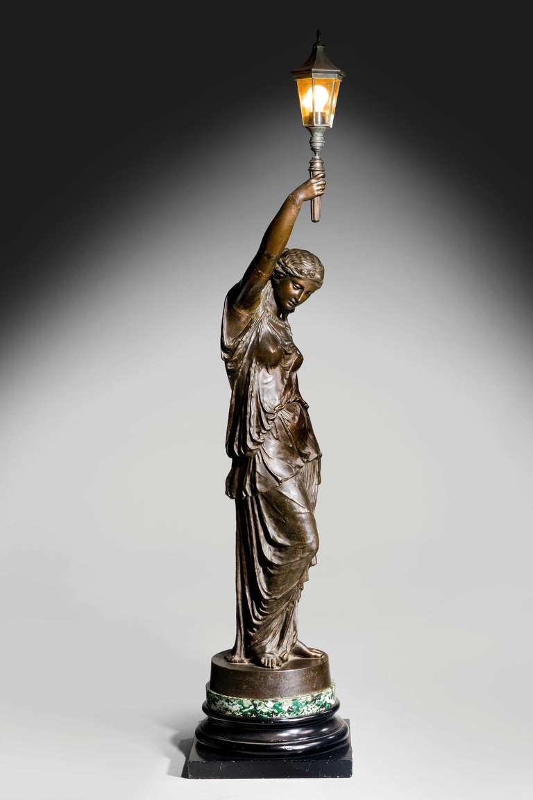 Figure of a 19th Century Neoclassical Maiden after John Bell In Good Condition For Sale In Peterborough, Northamptonshire
