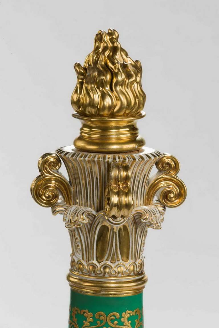French 19th Century Jacob Petit Porcelain Column