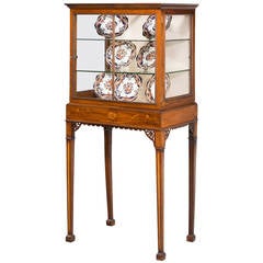 George III Style Mahogany China Cabinet 11