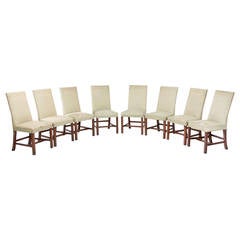 Set of Eight Chippendale Design Dining Chairs