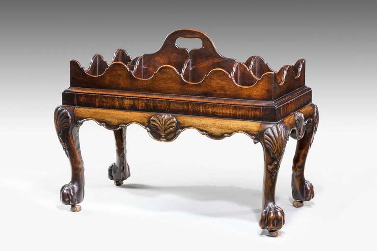 19th Century Mahogany Wine Carrier In Good Condition In Peterborough, Northamptonshire