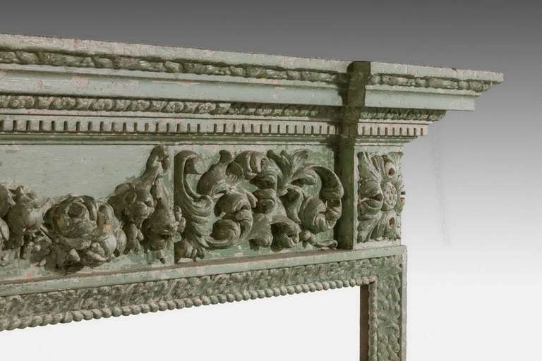 Mid-19th Century Pine and Gesso Fire Surround 2