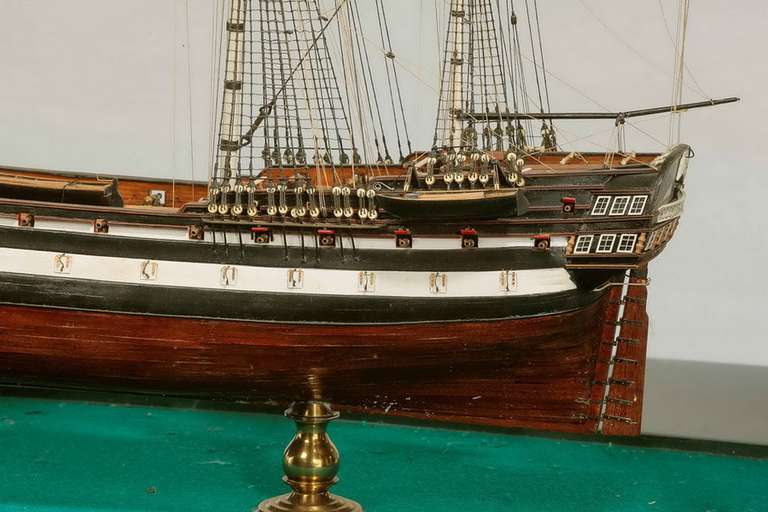 Early 20th Century Model of the Russian 66 Gun Ship, Pobedonosec For Sale