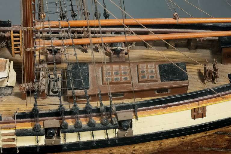 British Model Of The USS Brig Of War Somers 1842