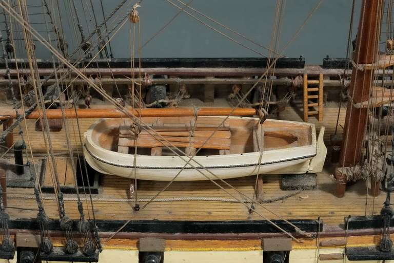 Model Of The USS Brig Of War Somers 1842 In Good Condition In Peterborough, Northamptonshire