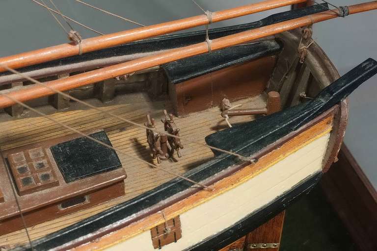 20th Century Model Of The USS Brig Of War Somers 1842