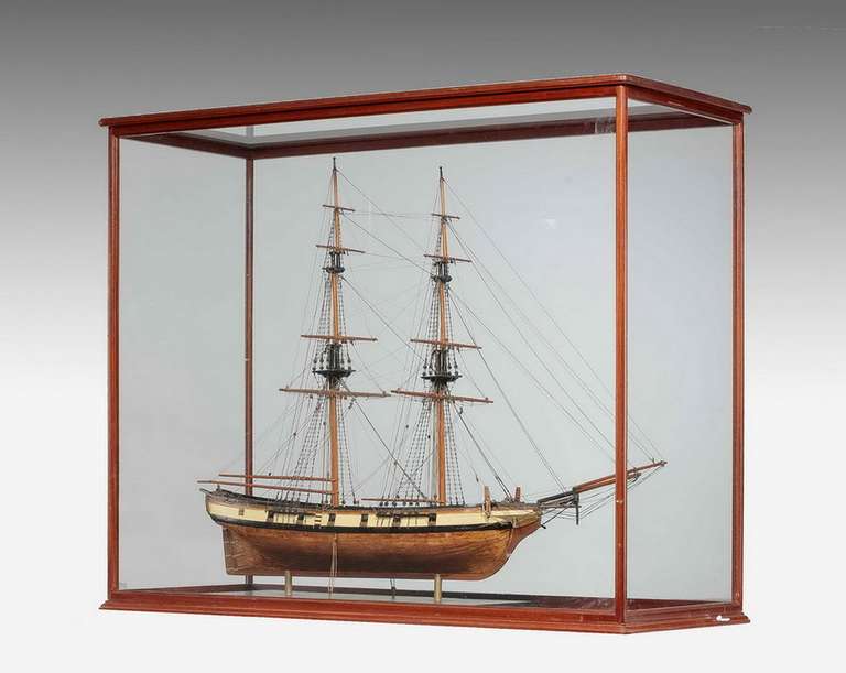 A well Presented and Detailed 1:48 Scale Model of The USS Brig of War Somers.1842.

Provenance 
The USS Somers was a brig in the United States Navy during the John Tyler administration, infamous for being the only U.S. Navy ship to undergo a