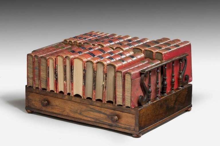 Regency Period Two-Sided Book Carrier In Good Condition In Peterborough, Northamptonshire