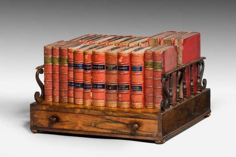 19th Century Regency Period Two-Sided Book Carrier