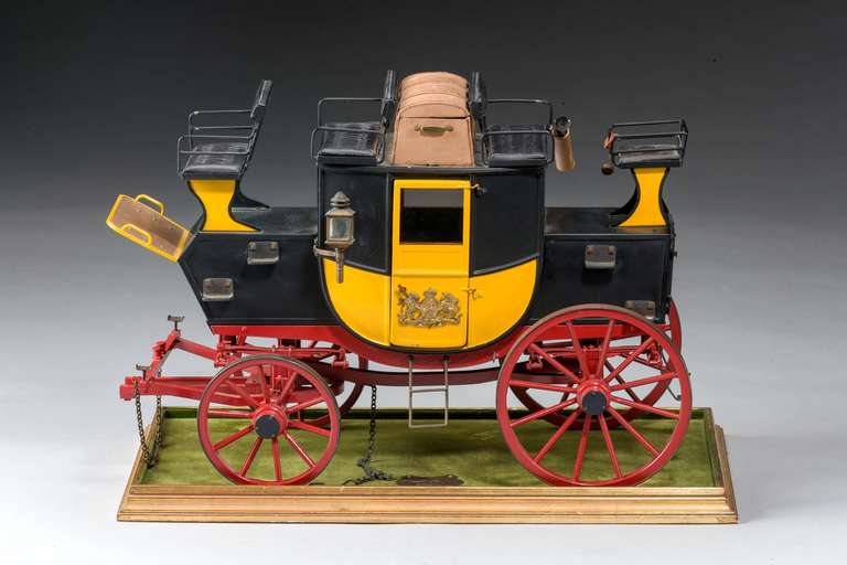 English Fine Mid-20th Century Model of a Mail Coach