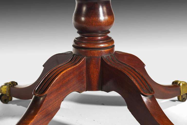 Regency Period Mahogany Circular Dining Table In Excellent Condition In Peterborough, Northamptonshire