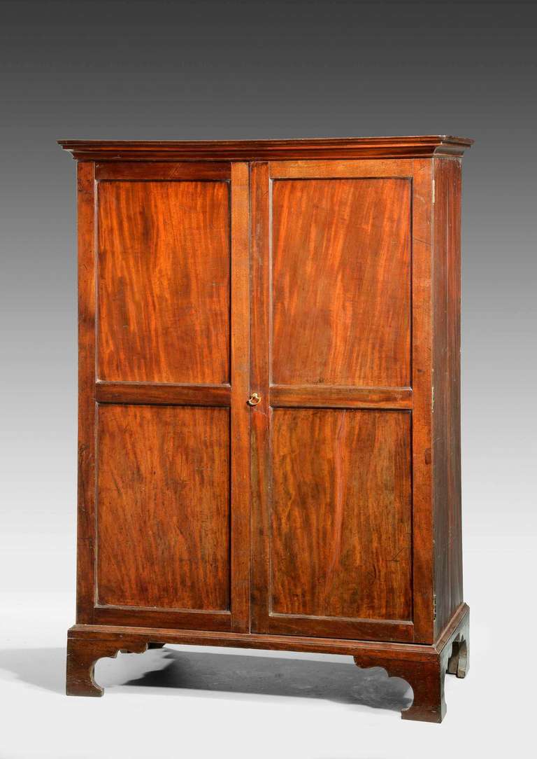 British Chippendale Period Wardrobe