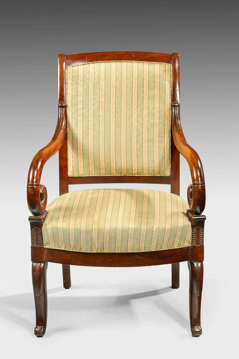 Empire Period French Elbow Chair
