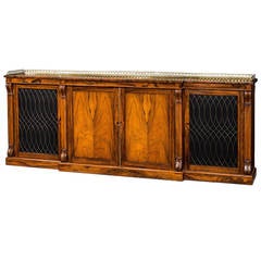 Regency Period Rosewood Side Cabinet 12
