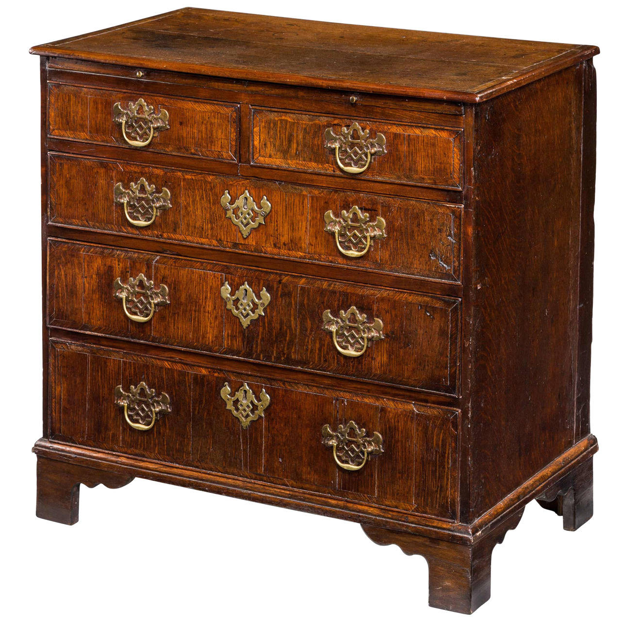 George III Period Oak Chest of Drawers For Sale at 1stdibs