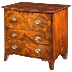 George III Period Bow Fronted Night Cupboard