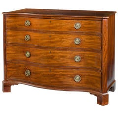 George III Period Serpentine Chest 7
