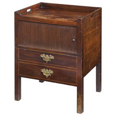 Chippendale Period Mahogany Tambour-Fronted Night Cupboard 10