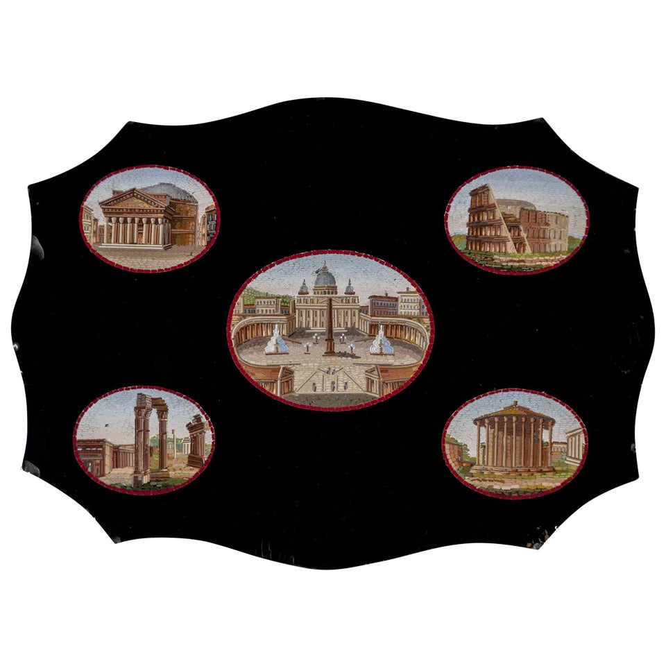 19th Century Micro Mosaic For Sale