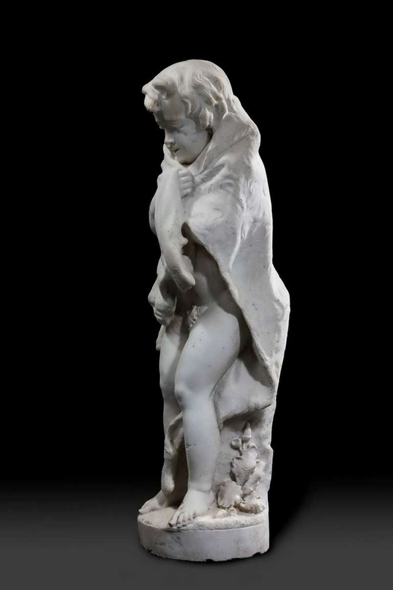 Late 18th Century Italian Marble Figure For Sale 3