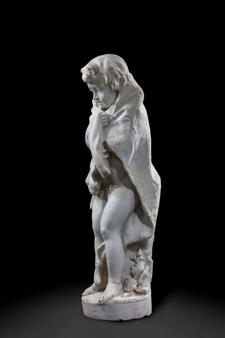 Late 18th Century Italian Marble Figure For Sale 4