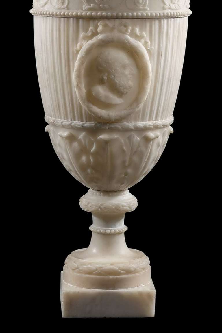 19th Century Alabaster Vase In Good Condition In Peterborough, Northamptonshire