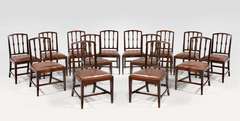 Set Of Sixteen George lll Period Dining Chairs